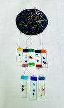 Load image into Gallery viewer, Fused Glass Circle Windchime
