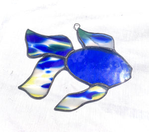 Stained Glass Koi Fish Suncatcher