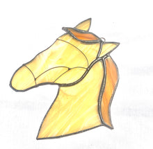 Load image into Gallery viewer, Stained Glass Horse Suncatcher
