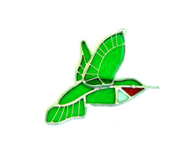 Load image into Gallery viewer, Stained Glass Hummingbird Suncatcher
