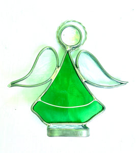 Small Stained Glass Standing Angel