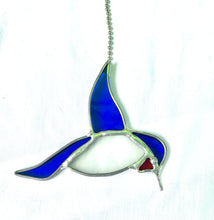 Load image into Gallery viewer, Stained Glass Hummingbird Fan Pull
