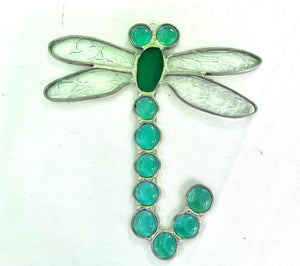 Stained Glass Dragonfly Suncatcher