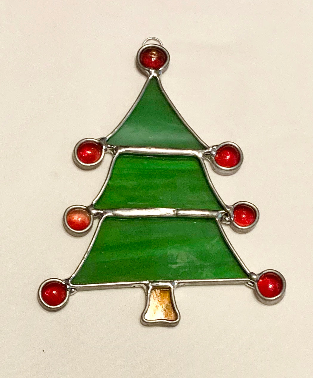 Stained Glass Christmas Tree Suncatcher