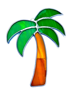 Stained Glass Small Palm Tree