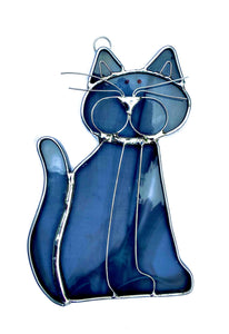Stained Glass Cat Suncatcher